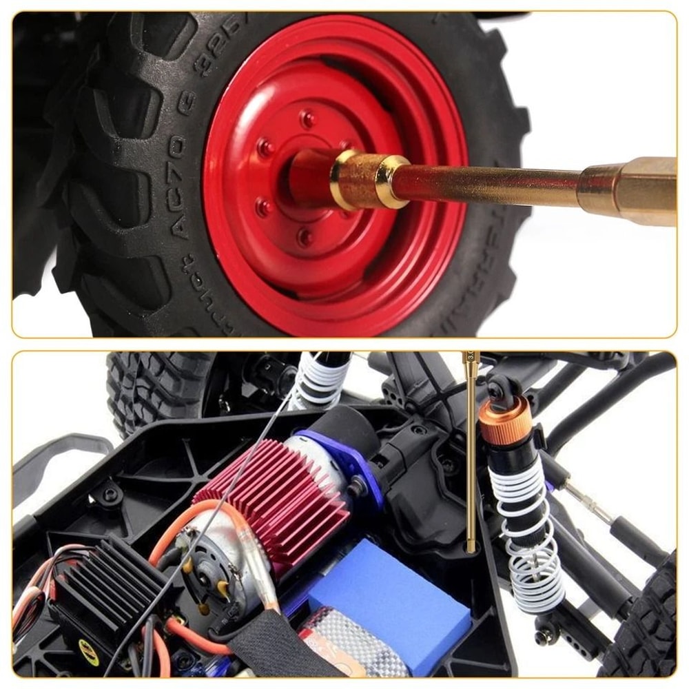 RC Car Tool Kit With Hex Nut Driver Screwdriver Wrench Bit Set For RC Truck Traxxas Axial And HSP C 6