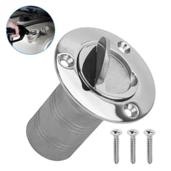 keyless cap fuel deck filler, stainless steel marine hardware for boats, yachts, fishing vessels