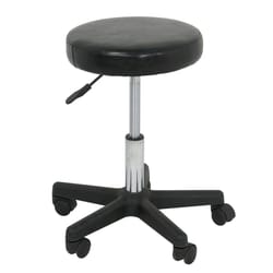adjustable round rolling stool, salon swivel pu leather stool, height adjustable with wheels, smooth casters