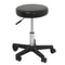 Adjustable Round Rolling Stool Salon Swivel PU Leather Stool Height Adjustable With Wheels Smooth C 0