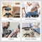 Adjustable Round Rolling Stool Salon Swivel PU Leather Stool Height Adjustable With Wheels Smooth C 5