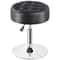 Adjustable Swivel PU Leather Vanity Stool For Makeup Black Ottoman Chair Comfortable Durable Easyto 4