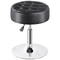Adjustable Swivel PU Leather Vanity Stool For Makeup Black Ottoman Chair Comfortable Durable Easyto 4