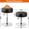 Adjustable Swivel PU Leather Vanity Stool For Makeup Black Ottoman Chair Comfortable Durable Easyto 6