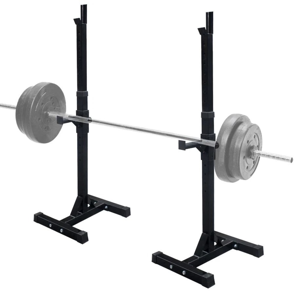 Adjustable Squat Rack Barbell Stand For Home Gym Capacity Press Rack Stand 12