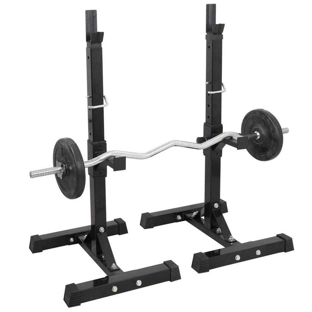 Adjustable Squat Rack Barbell Stand For Home Gym Capacity Press Rack Stand 13