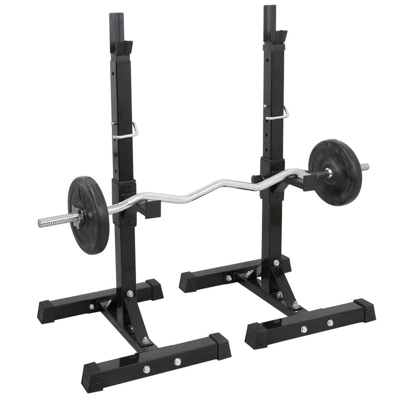 Adjustable Squat Rack Barbell Stand For Home Gym Capacity Press Rack Stand 13