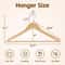 Wooden Clothes Hangers Premium NonSlip Hangers With Swivel Hook Durable SpaceSaving Design Perfect 6