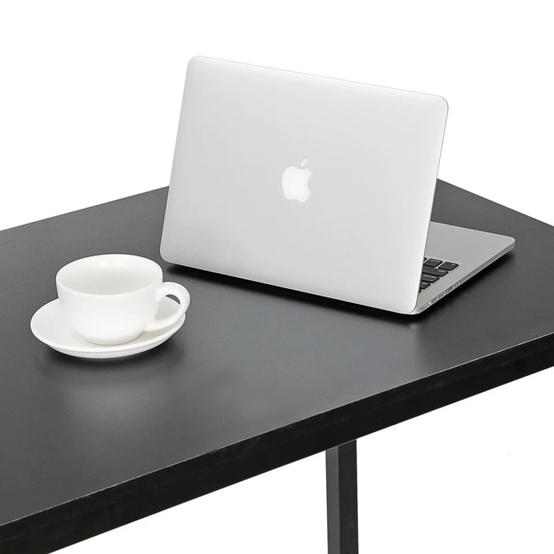 Black Computer Desk For Office Modern Writing Desk For PC Laptop Table For Home And Study 1