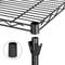 Heavy Duty Tier Metal Wire Shelf Black Storage Unit Organizer For Kitchen Adjustable Rack 5