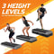Adjustable Fitness Stepper Exercise Aerobic Step Platform Risers Grey NonSlip 13