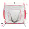 Baseball Hitting Net Softball Pitching Net Portable Bow Frame With Carry Bag For Practice 1