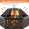 Outdoor Fire Pit Heater For Backyard Wood Burning Patio Stove Fireplace Table Elegant Deck Decorati 2