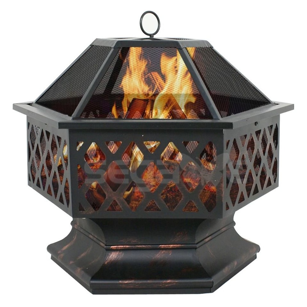 Outdoor Fire Pit Heater For Backyard Wood Burning Patio Stove Fireplace Table Elegant Deck Decorati 5