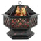 Outdoor Fire Pit Heater For Backyard Wood Burning Patio Stove Fireplace Table Elegant Deck Decorati 5