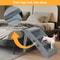 Pet Stairs Foldable NonSlip Dog Steps For High Bed Comfortable Ladder Ramp I 14