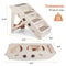 Pet Stairs Foldable NonSlip Dog Steps For High Bed Comfortable Ladder Ramp I 15