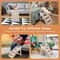 Pet Stairs Foldable NonSlip Dog Steps For High Bed Comfortable Ladder Ramp I 4