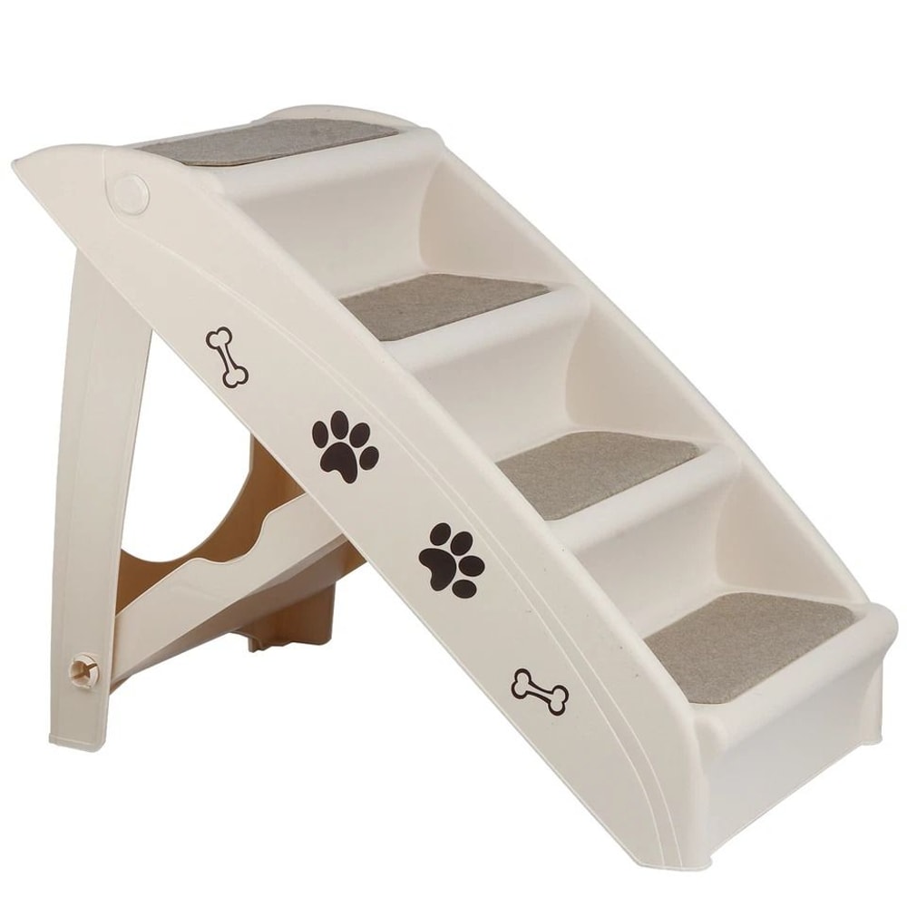 Pet Stairs Foldable NonSlip Dog Steps For High Bed Comfortable Ladder Ramp I 1