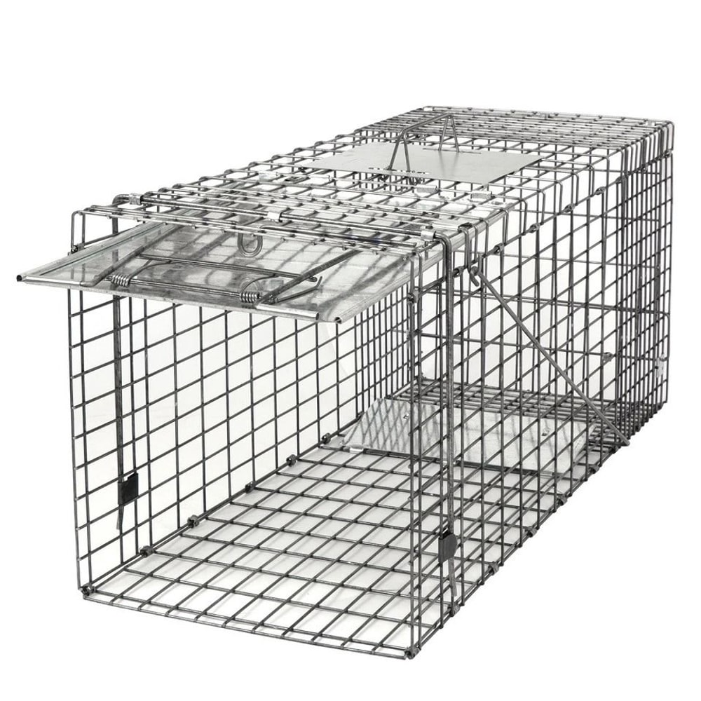 Humane Rodent Raccoon Cage Live Animal Cage Trap With Iron Door Safe For Squirrels Rabbits Skunks 4