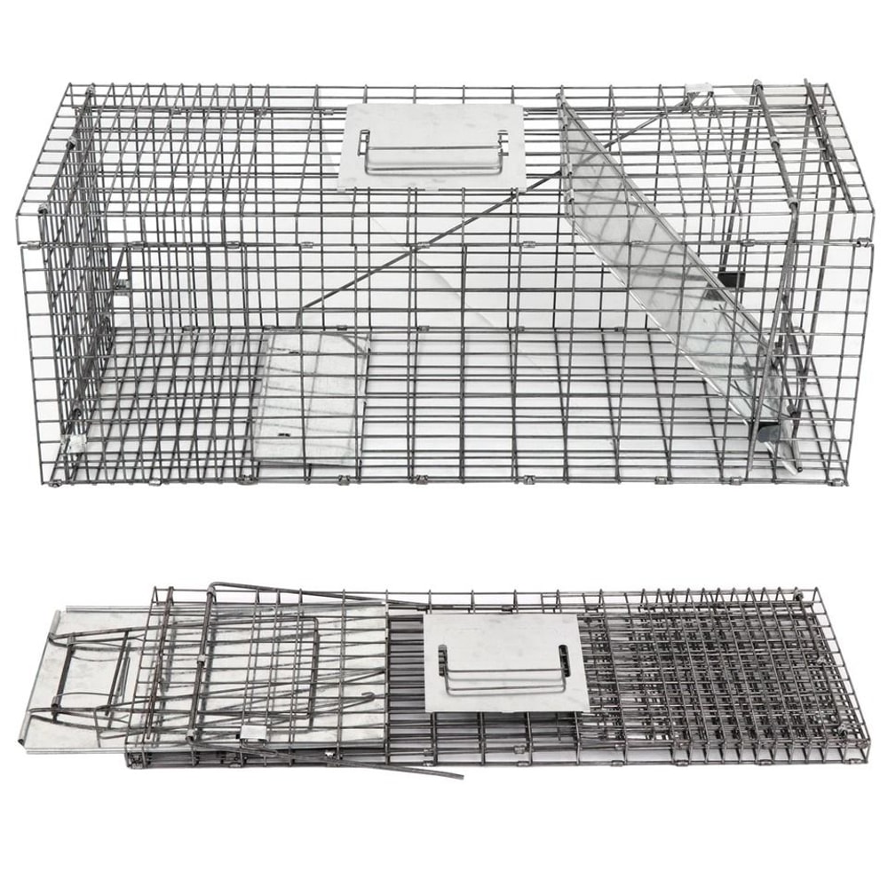 Humane Rodent Raccoon Cage Live Animal Cage Trap With Iron Door Safe For Squirrels Rabbits Skunks 5
