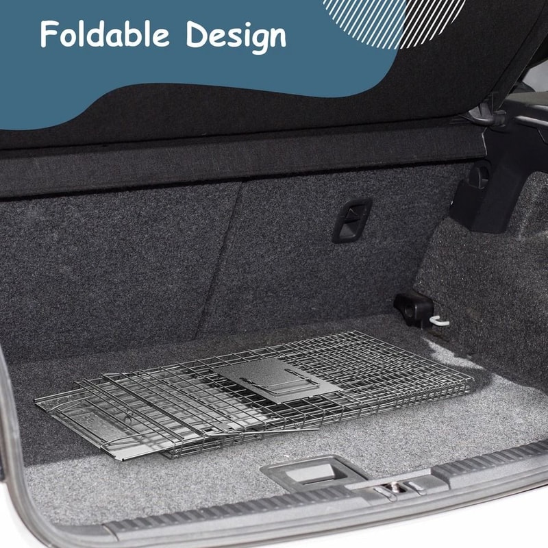 Humane Rodent Raccoon Cage Live Animal Cage Trap With Iron Door Safe For Squirrels Rabbits Skunks 8