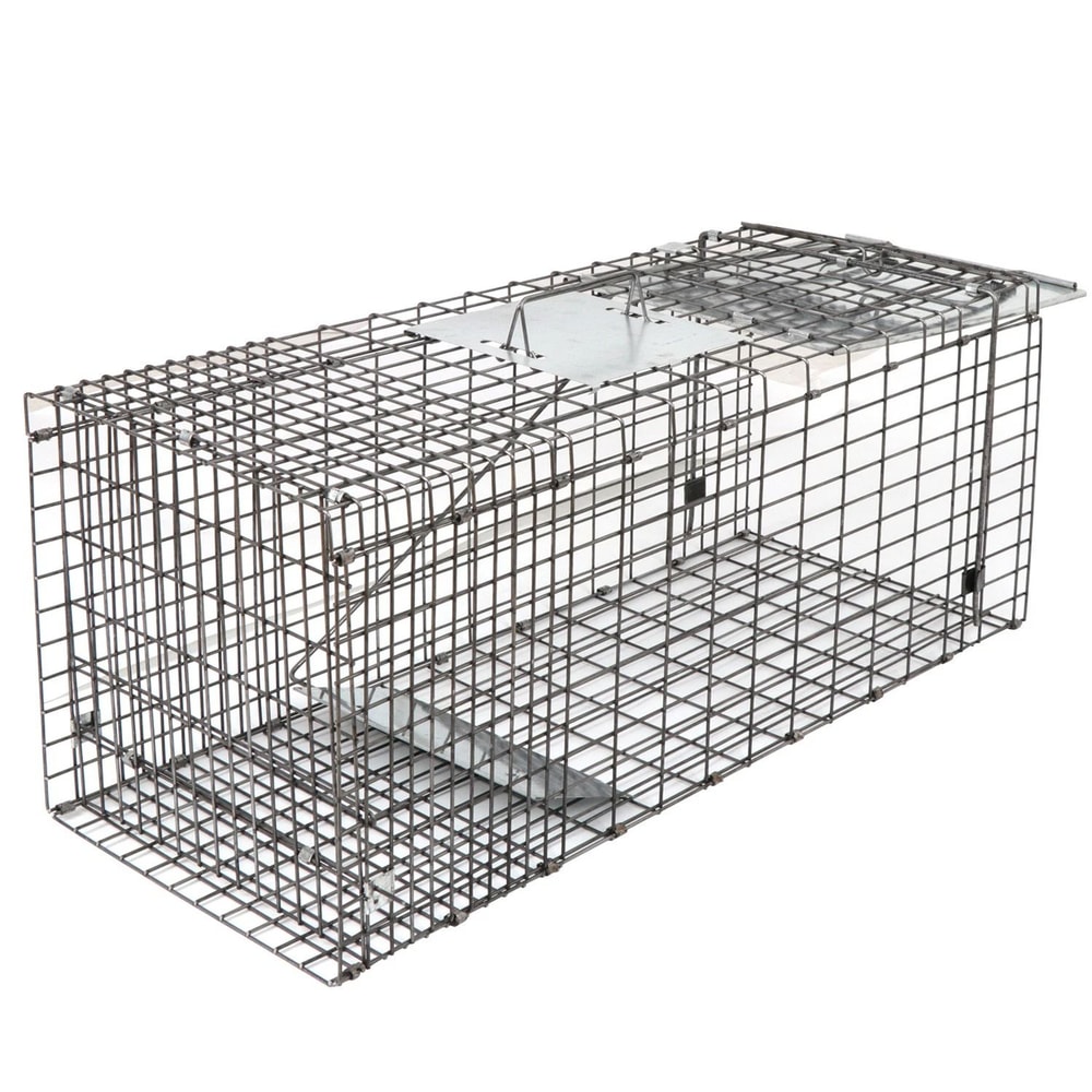 Humane Rodent Raccoon Cage Live Animal Cage Trap With Iron Door Safe For Squirrels Rabbits Skunks 10