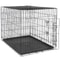 Folding Dog Crate Metal Dog Cage With Tray Pan Doors Black Pet Kennel 2