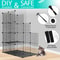 Cat Enclosures DIY Tier Cat Cage Indoor Detachable Metal Kennel W Hammock Spacious Stable Pet Cage 9