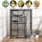Cat Enclosures DIY Tier Cat Cage Indoor Detachable Metal Kennel W Hammock Spacious Stable Pet Cage 3