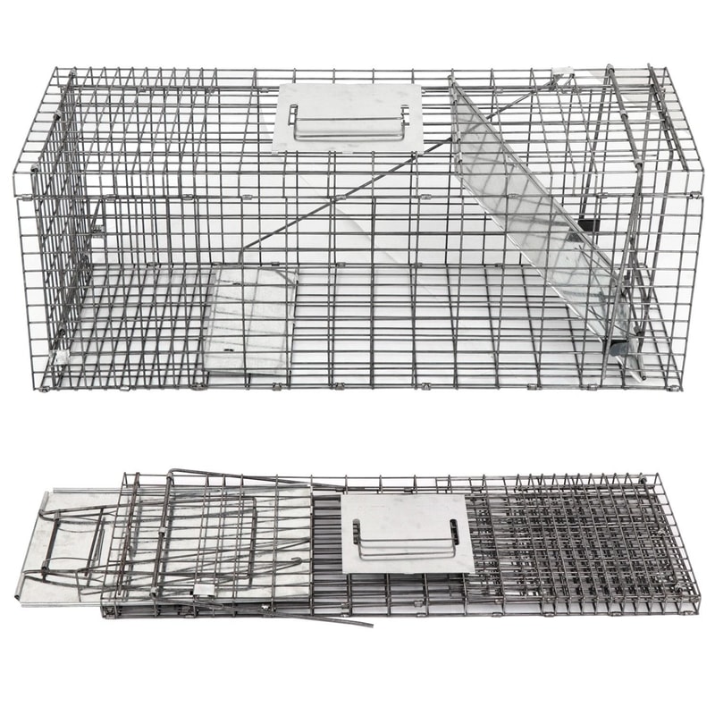 Humane Rodent Trap Live Animal Cage Trap Raccoon Cage With Iron Door Safe And Reusable For Small An 7