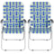 Outdoor Webbed Lawn Chair Patio Folding Beach Chairs Steel Frame Lightweight Comfortable Breathable 6