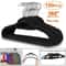 Premium Velvet Hangers NonSlip Clothes Hangers With Swivel Hook Black SpaceSaving Design Perfect Fo