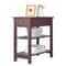 Narrow End Table Tier Side Table With Drawer And Shelf Brown MDF Pine Wood Ideal For Living Room Or 1