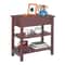 Narrow End Table Tier Side Table With Drawer And Shelf Brown MDF Pine Wood Ideal For Living Room Or 5