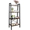 Rustic Ladder Shelf Bookcase Tier Storage Rack Plant Flower Stand Modern Industrial Bookshelf Home 0