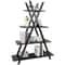 Wooden Ladder Bookcase Tier AFrame Bookshelf Black Open Shelf Display Modern Storage Solution For H 8