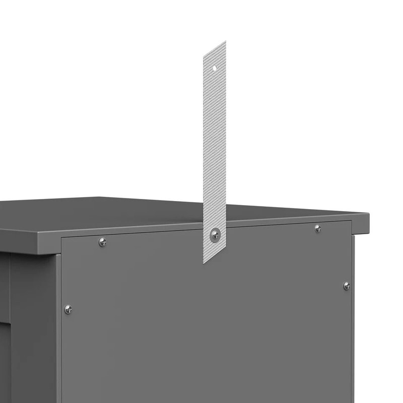 Freestanding Bathroom Storage Cabinet Grey Wood Side Organizer Drawers For Efficient Home Organizat 4