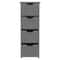 Freestanding Bathroom Storage Cabinet Grey Wood Side Organizer Drawers For Efficient Home Organizat 5