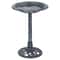 Outdoor Pedestal Bird Bath Vintage Yard Art Garden Decor WeatherResistant Resin Birdbath 9