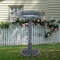 Outdoor Pedestal Bird Bath Vintage Yard Art Garden Decor WeatherResistant Resin Birdbath 5