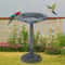 Outdoor Pedestal Bird Bath Vintage Yard Art Garden Decor WeatherResistant Resin Birdbath 1