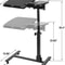 Mobile Adjustable PC Computer Desk Swivel Rolling Laptop Stand Ergonomic Notebook Table With Height 10