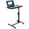 Mobile Adjustable PC Computer Desk Swivel Rolling Laptop Stand Ergonomic Notebook Table With Height 9