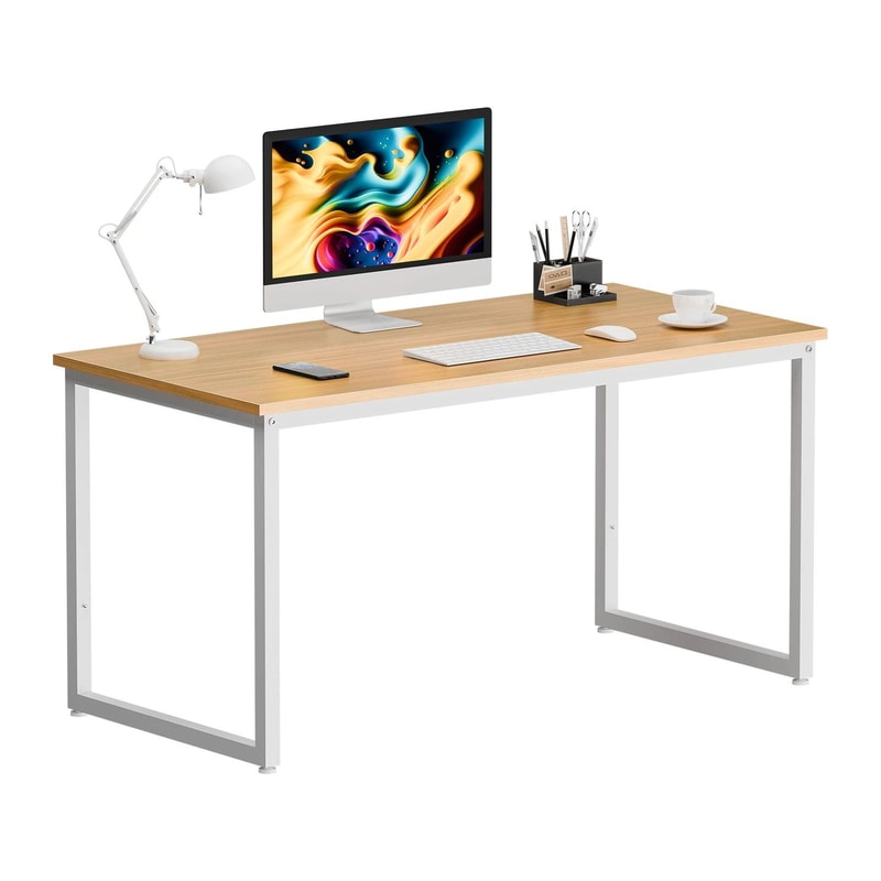 Office Desk Computer Desk Modern Study Writing Desk Natural PC Laptop Table Home Office Desk 8
