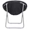 Portable Faux Fur Saucer Chair Folding Saucer Chair For Adults And Kids Cozy Chair For Living Room 4