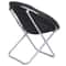 Portable Faux Fur Saucer Chair Folding Saucer Chair For Adults And Kids Cozy Chair For Living Room 5