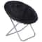 Portable Faux Fur Saucer Chair Folding Saucer Chair For Adults And Kids Cozy Chair For Living Room 7