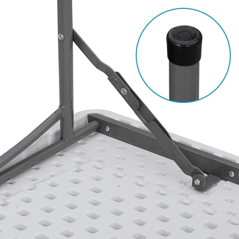 Square Dining Table Plastic Folding Table Portable Folding Card Table For Events And Gatherings 6