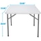 Square Dining Table Plastic Folding Table Portable Folding Card Table For Events And Gatherings 8